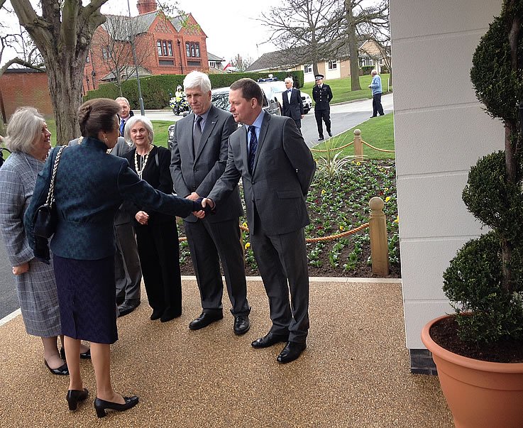 The Princess Royal meets Nautilus general secretary Mark Dickinson at the opening of the Trinity House Hub on 4 April 2014. Image:The Princess Royal meets Nautilus general secretary Mark Dickinson at the opening of the Trinity House Hub on 4 April 2014.