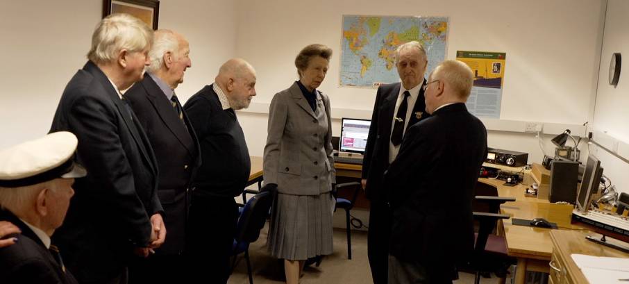 HRH, The Princess Royal, meets members of the Radio Club. Image:HRH, The Princess Royal, meets members of the Radio Club.